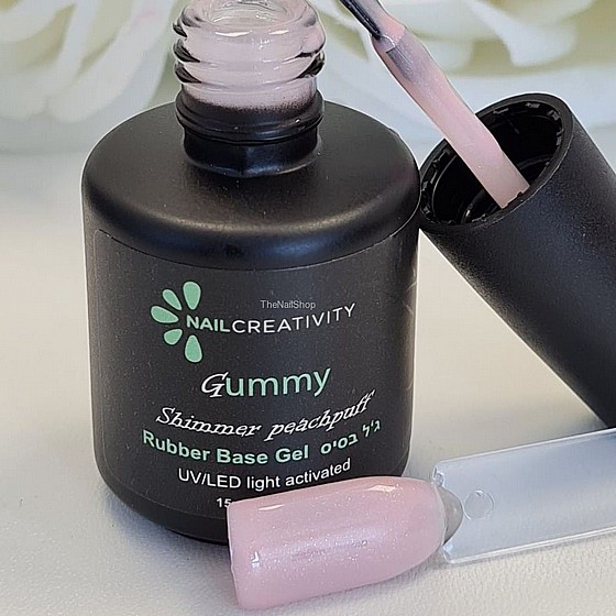 Nail Creativity GUMMY BASE- ���� ���� ���� Shimmer Peachpuff