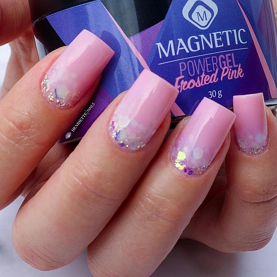 ����� �� ������ power gel MANETIC ���� FROSTED PINK