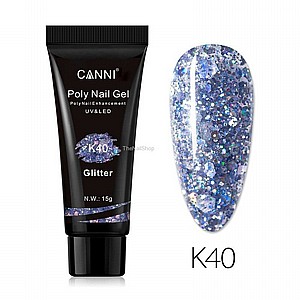 פוליג'ל קאני CANNI 15gr גוון K40 פוליג'ל קאני CANNI 15gr גוון K40