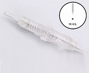 מחט R1, 0.3 מתברגת למכונה חשמלית מחט R1, 0.3 מתברגת למכונה חשמלית