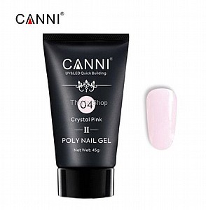 פוליג'ל קאני CANNI (אקריג'ל) גוון ורוד שקוף 04 פוליג'ל קאני CANNI (אקריג'ל) גוון ורוד שקוף 04