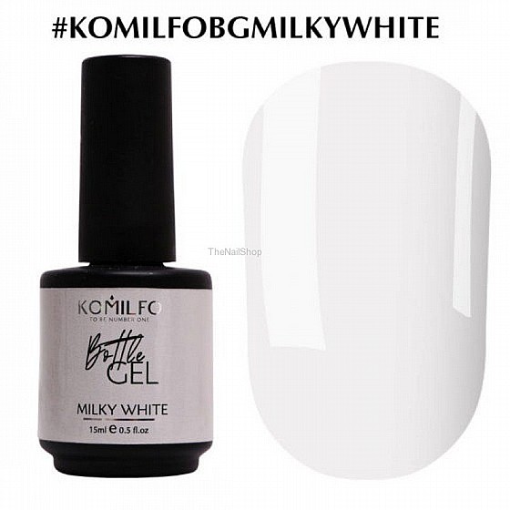 ������� �� ���� ������ 15 �"� KOMILFO BOTTLE GEL-milky white