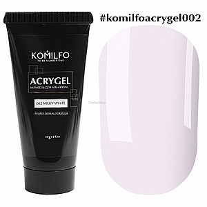 אקריג'ל קומילפו 30 מ"ל לבן חלבי komilfo acrygel milky white אקריג'ל קומילפו 30 מ"ל לבן חלבי komilfo acrygel milky white